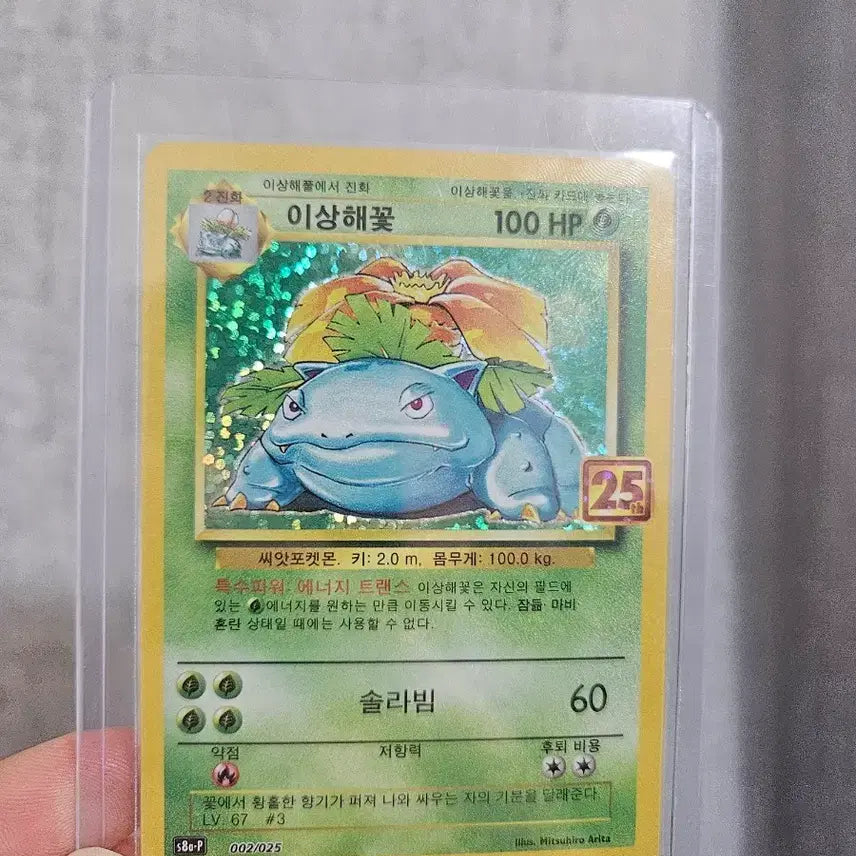 [BUNJANG] Pokemon Venusaur 25th Anniversary Card / 포켓몬 카드 이상해꽃 25주년