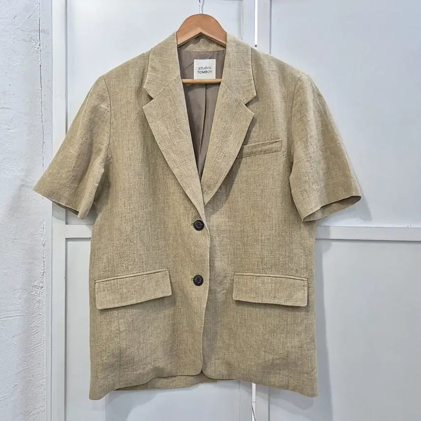 [BUNJANG] Studio Tomboy Linen Oversized Blazer Jacket / 스튜디오톰보이 린넨 자켓 (55~66)