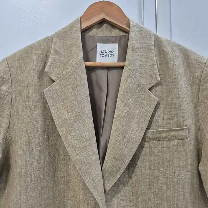 [BUNJANG] Studio Tomboy Linen Oversized Blazer Jacket / 스튜디오톰보이 린넨 자켓 (55~66)