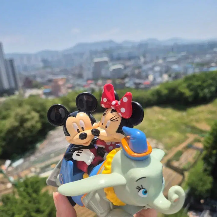 [BUNJANG] Disney Mickey Minnie Dumbo Pull-Back Car Figure / [디즈니] 미키미니 - 덤보 풀백카 피규어