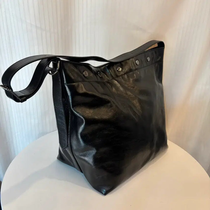 [BUNJANG] Vunque Perfect Button-Up Hobo Shoulder Bag Large / 분크 퍼펙 버튼업 호보 숄더백 라지