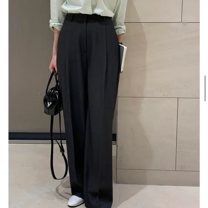 [BUNJANG] Pinr Spring/Summer Wide Leg Slacks / 핀르 봄여름 와이드슬랙스