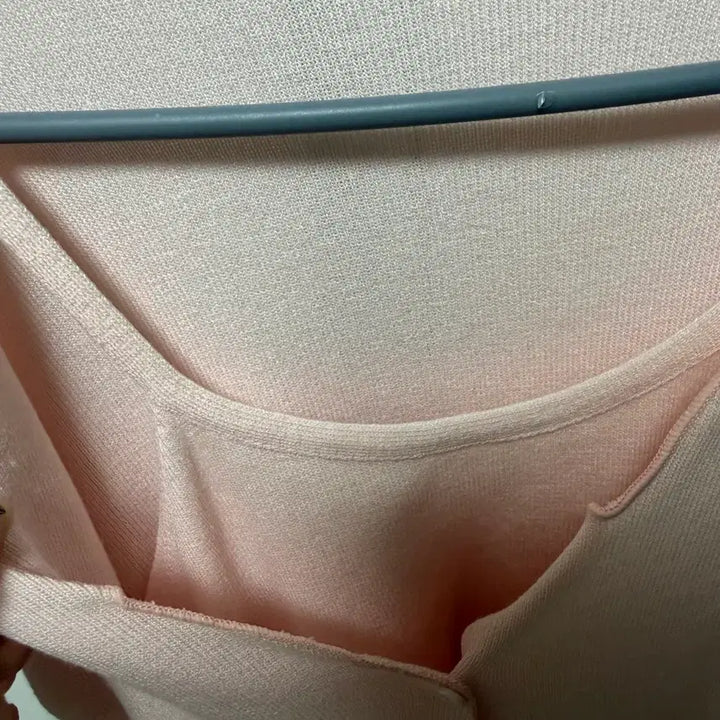 [BUNJANG] Pink Summer Knit Cardigan / 핑크색 여름 니트가디건