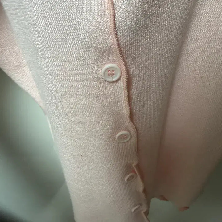 [BUNJANG] Pink Summer Knit Cardigan / 핑크색 여름 니트가디건