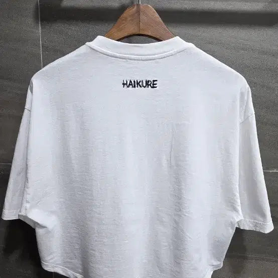 [BUNJANG] HAIKURE Oversized Cropped Hem T-Shirt / 정품)HAIKURE하이쿠레 ,  오버핏  밑단선이 세련된  반팔