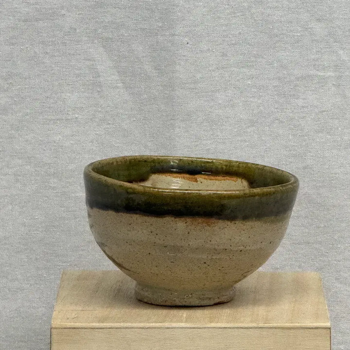 [BUNJANG] Oribe Ware Green Glaze Iron Spot Matcha Bowl Tea Bowl / 일본 오리베야키 녹유 철화 다완 말차완 찻사발