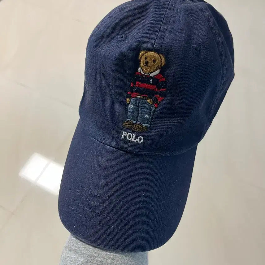 [BUNJANG] Polo Ralph Lauren Navy Bear Logo Ball Cap / 폴로 랄프로렌 곰돌이 네이비 볼캡