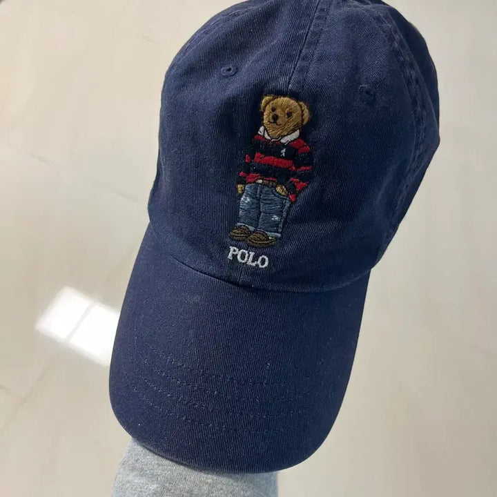 [BUNJANG] Polo Ralph Lauren Navy Bear Logo Ball Cap / 폴로 랄프로렌 곰돌이 네이비 볼캡