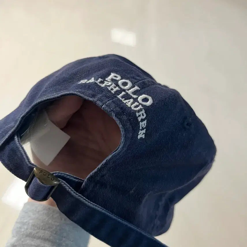 [BUNJANG] Polo Ralph Lauren Navy Bear Logo Ball Cap / 폴로 랄프로렌 곰돌이 네이비 볼캡