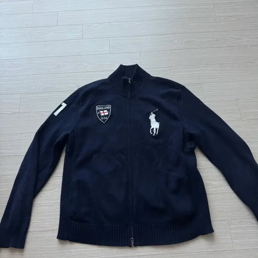 [BUNJANG] Polo Ralph Lauren Big Pony Knit Zip-Up / 폴로 빅포니 니트집업