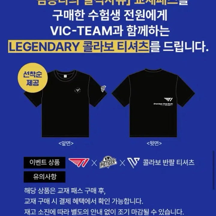 [BUNJANG] Kim Seung-ri VIC-TEAM Disqualification T-Shirt / 김승리 VIC-TEAM 결격사유 티셔츠