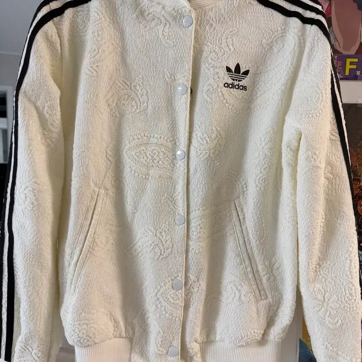 [BUNJANG] Adidas Lace Track Jacket White / 아디다스 레이스 트랙 자켓 화이트