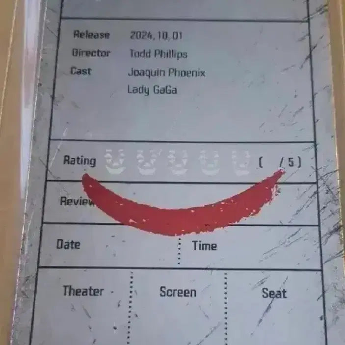 [BUNJANG] Joker Folio Original Ticket / 조커 폴리아되 오리지널티켓