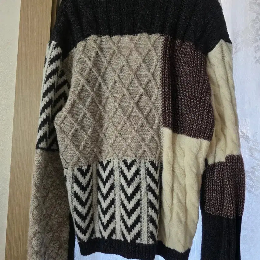 [BUNJANG] Zara Patchwork Knit Cardigan / 자라 가디건