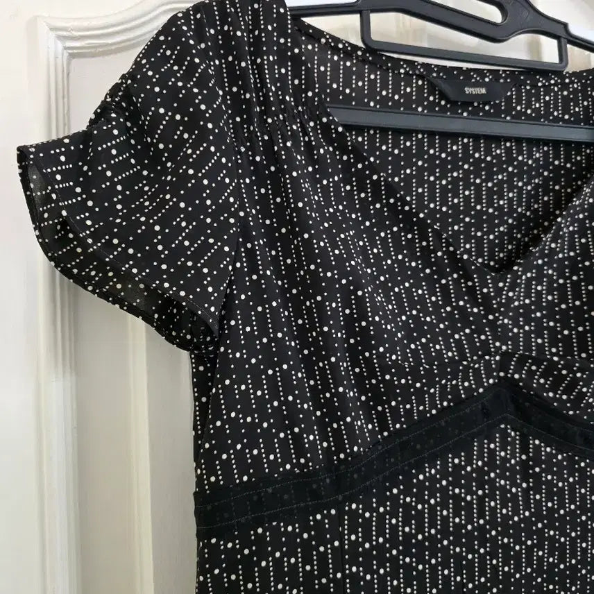[BUNJANG] System Dot Pattern Long Dress / 시스템 도트패턴 원피스