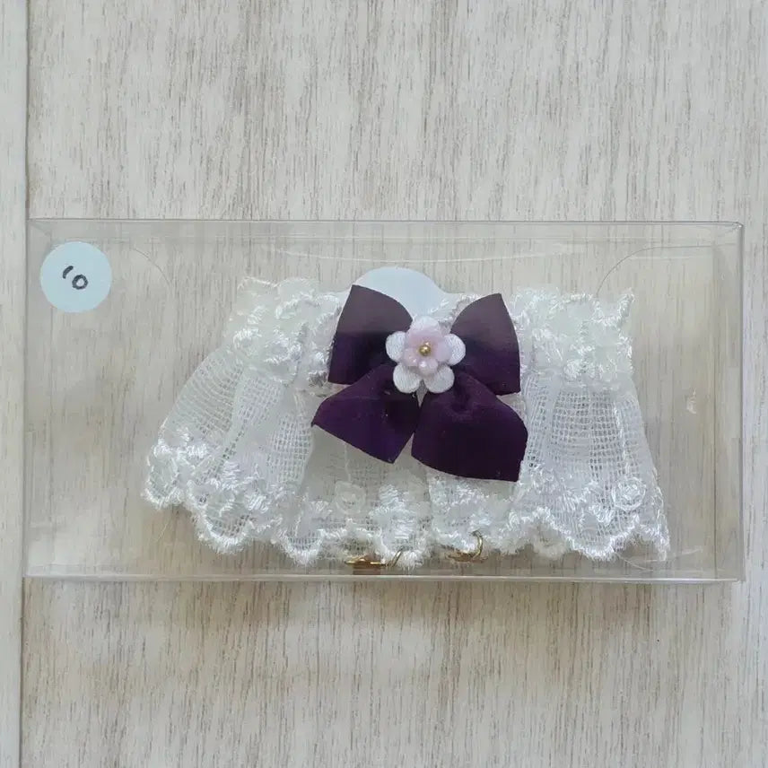 [BUNJANG] Two Rabbit Shop 10cm Doll Clothes Lace Cape (Purple) / 투래빗샵 10cm 인형옷 솜인형 옷장 레이스 케이프 : 자주색