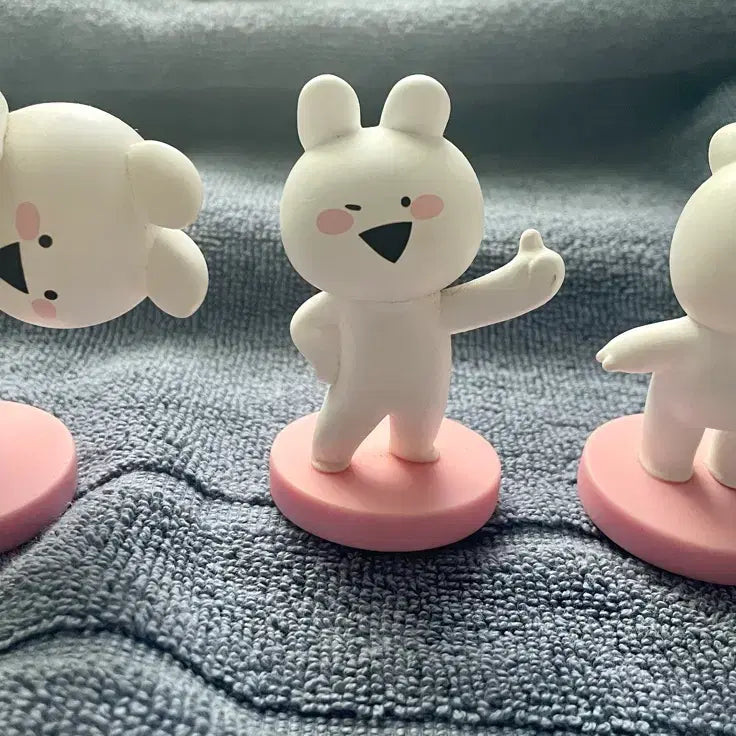 [BUNJANG] Overaction Rabbit Mini Rabbit Figure 3-Set Bundle / 오버액션토끼 꼬마토끼 피규어 3종 일괄