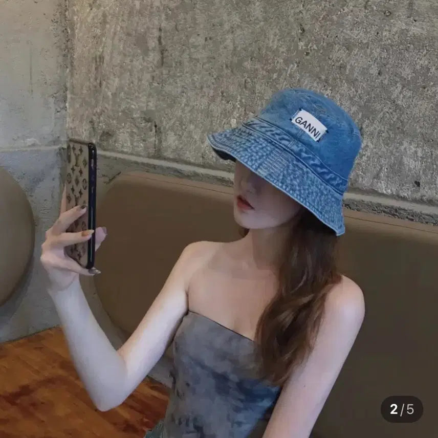 [BUNJANG] GANNI Denim Bucket Hat / 새상품) 가니 데님 버키햇