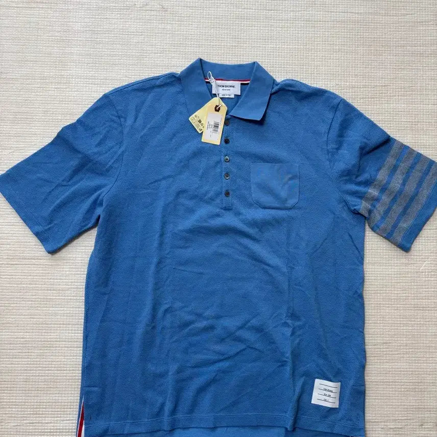 [BUNJANG] Thom Browne FW24 Short Sleeve Shirt Blue Size 4 / 톰브라운 FW24 반팔셔츠 블루 사이즈 4 새상품