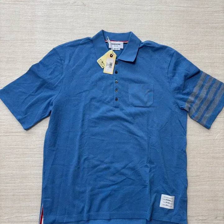 [BUNJANG] Thom Browne FW24 Short Sleeve Shirt Blue Size 4 / 톰브라운 FW24 반팔셔츠 블루 사이즈 4 새상품