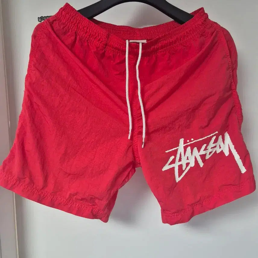 [SOLD OUT] [XS] 나이키 스투시 나투시 반바지 하바네로 레드