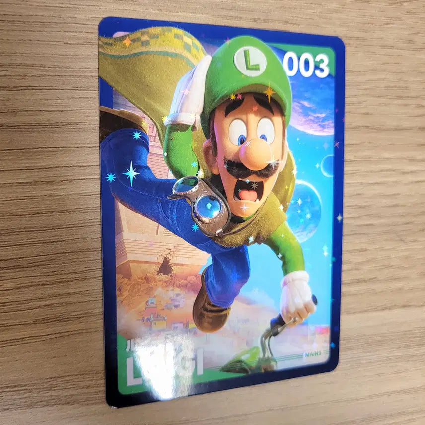 [BUNJANG] Super Mario Luigi Hologram Photocard / 슈퍼마리오 루이지 홀로그램 포토카드/포카/엽서/배관공/그린/꿈