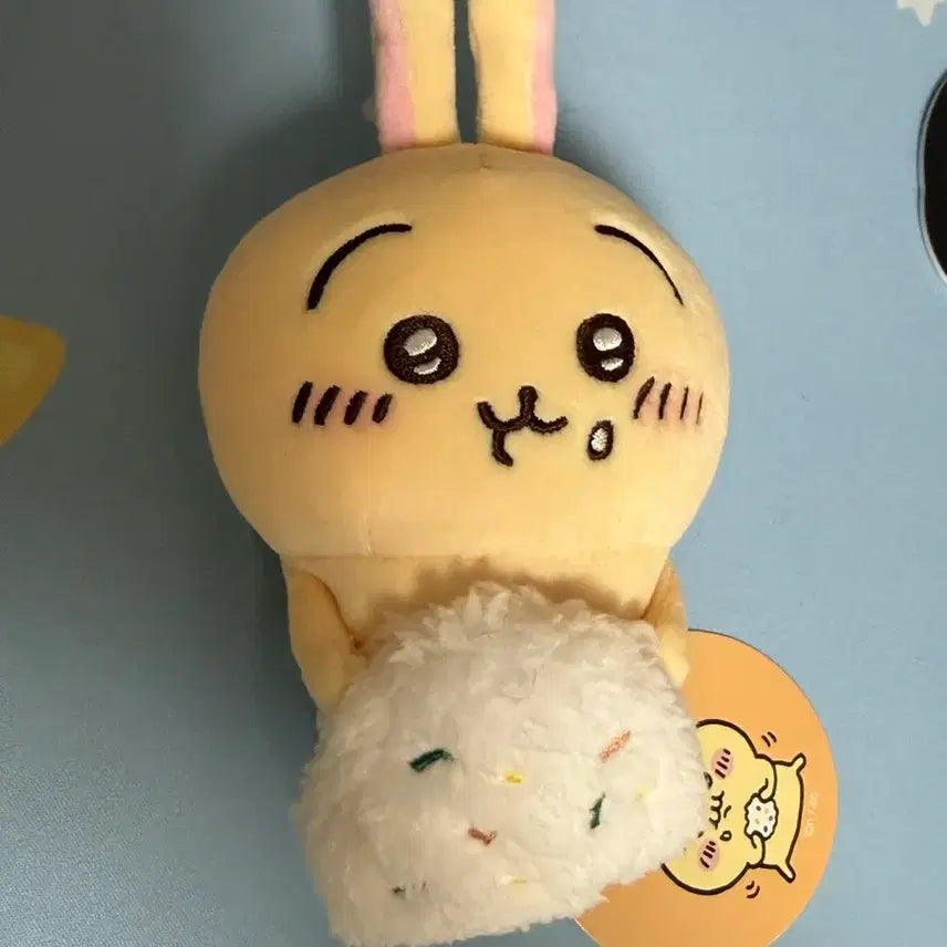 [BUNJANG] Chiikawa Usagi Onigiri Desktop Plush Doll / 먼작귀 치이카와 우사기 주먹밥 데스크탑 누이 마코 인형 판매합니다