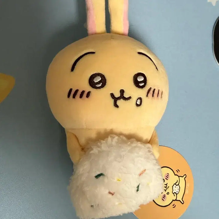 [BUNJANG] Chiikawa Usagi Onigiri Desktop Plush Doll / 먼작귀 치이카와 우사기 주먹밥 데스크탑 누이 마코 인형 판매합니다