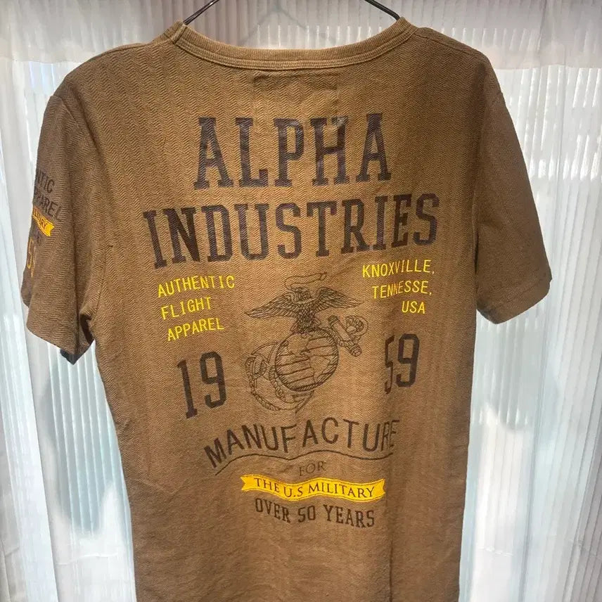 [BUNJANG] Alpha Industries USMC 50th Anniversary T-Shirt / 알파 인더스트리 미해병대 50주년 반팔 티셔츠 m