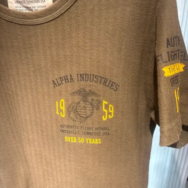 [BUNJANG] Alpha Industries USMC 50th Anniversary T-Shirt / 알파 인더스트리 미해병대 50주년 반팔 티셔츠 m
