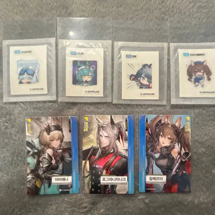 [BUNJANG] Enfield GS25 Sticker Set &amp; Photocard Set / 엔드필드 gs25 띠부씰 4종, 포토카드 3종