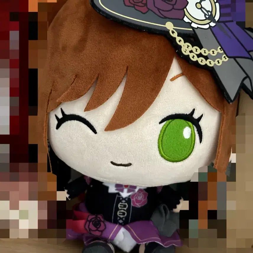 [BUNJANG] Roselia Imai Lisa Sanrio Plush Doll &amp; Acrylic Stand Set / 로젤리아 roselia 이마이 리사 산리오 누이 인형 양도 판매 아크릴
