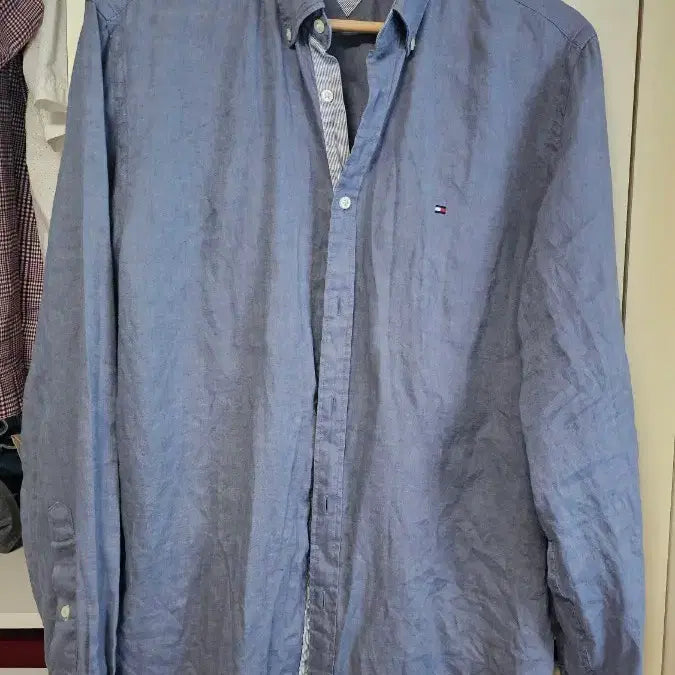 [BUNJANG] Tommy Hilfiger Premium Linen Shirt - Size 100 / 타미힐피거 프리미엄 리넨 셔츠 100