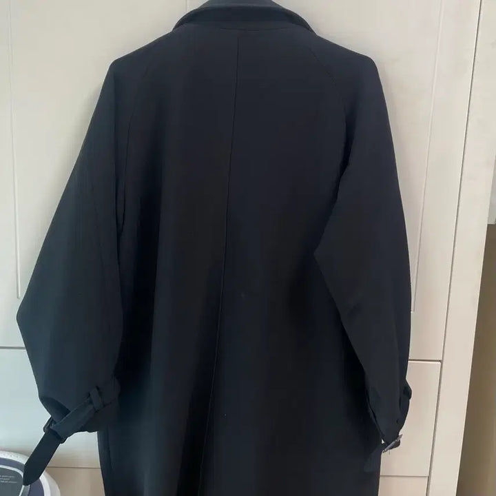 [BUNJANG] Black Double-Button Trench Coat / 블랙 트렌치코트