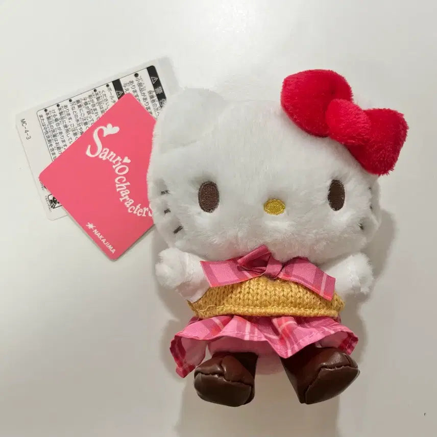 [BUNJANG] Sanrio Nakajima Retro School Uniform Kitty Mascot / 산리오 나카지마 레트로 교복키티 마스코트