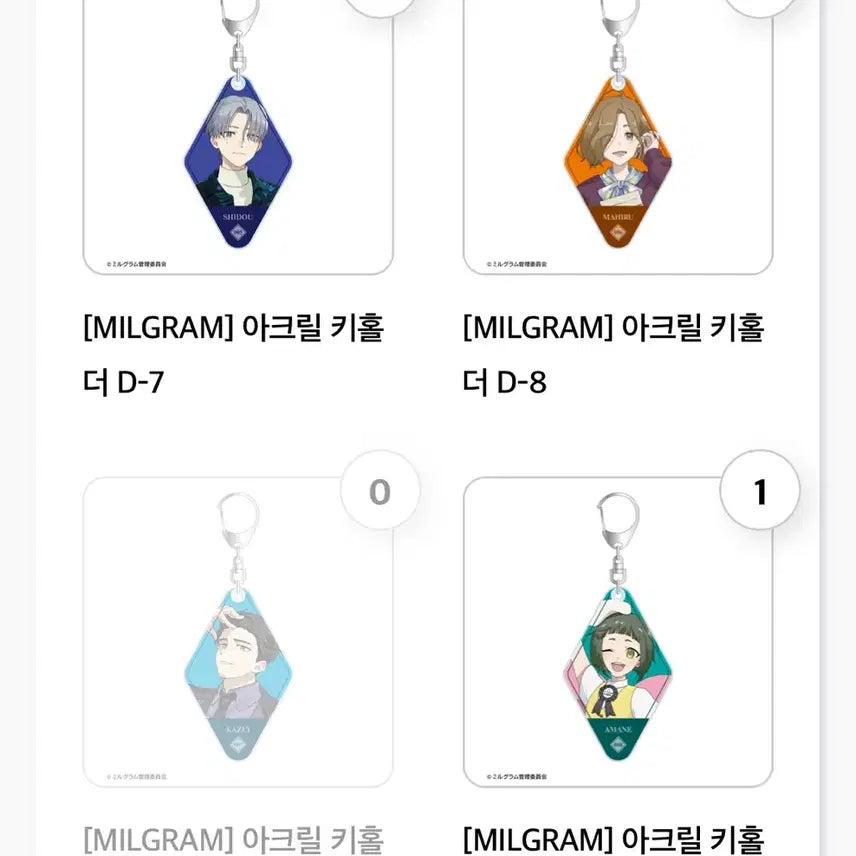 [BUNJANG] MILGRAM Aniplex Kuji Merchandise / MILGRAM 밀그램 애니플러스 쿠지