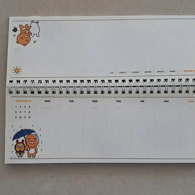 [BUNJANG] Kakao Friends Weekly Planner Scheduler Diary / 카카오프렌즈 위클리 플래너 스케줄러 다이어리