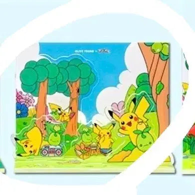 [BUNJANG] Olive Young Pokemon Acrylic Diorama / 올리브영 포켓몬 아크릴 디오라마