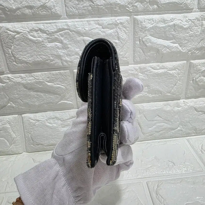 [BUNJANG] Dior Saddle Oblique Flap Card Holder Blue / [정품/영수증,인보이스]디올 새들 오블리크지갑