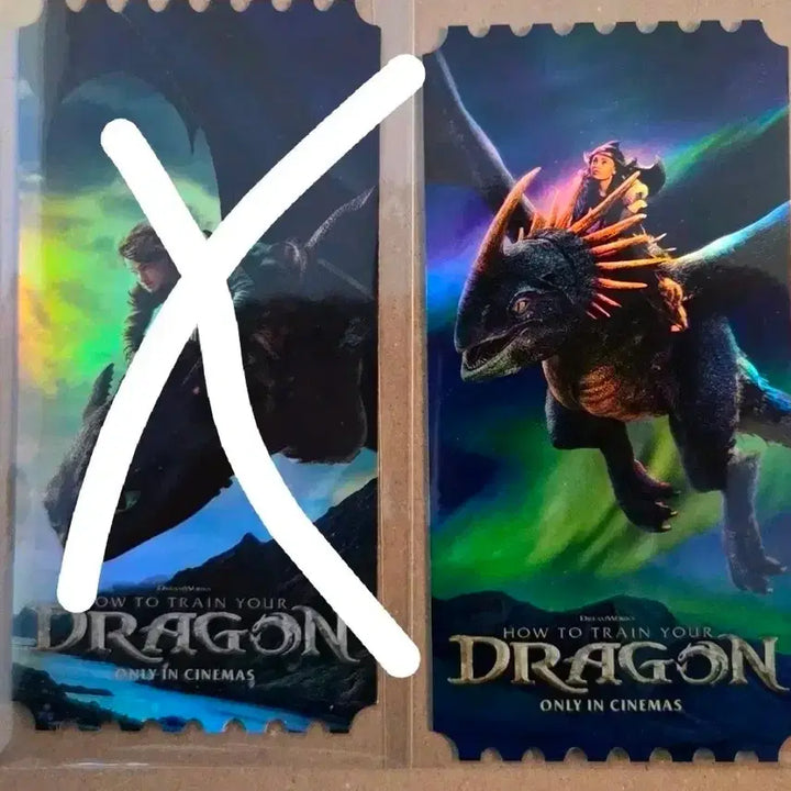 [BUNJANG] How to Train Your Dragon Original Ticket Ver. B / 드래곤길들이기b 버전 오리지널티켓