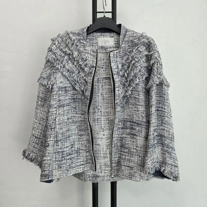 [BUNJANG] TIME Tweed Blouson Jacket / 정품 타임 TIME 트위드 블루종 자켓