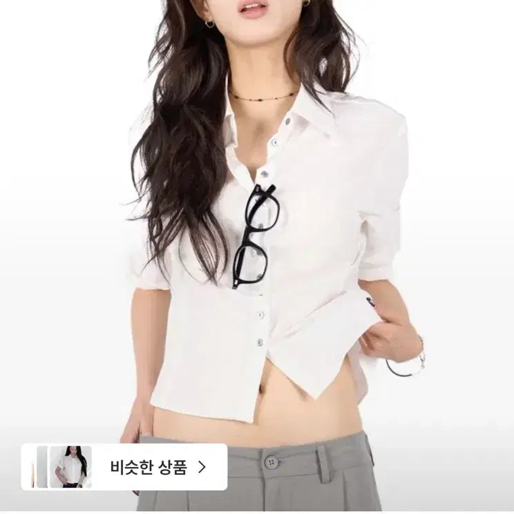 [BUNJANG] LITKIM Tencel Mid-Sleeve 7-Button Shirt / 릿킴 텐셀 미드 슬리브 셔츠 7부셔츠