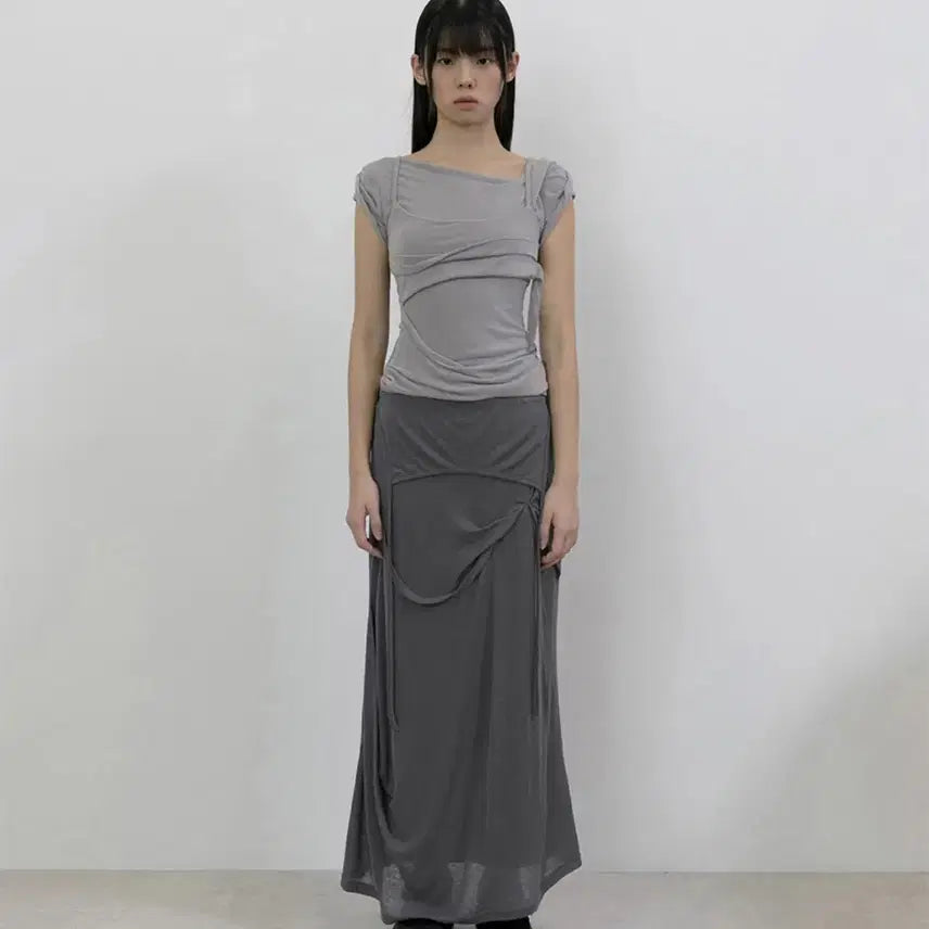 [SOLD OUT] (새상품) 플레어업 레이어드 뷔스티에 티셔츠