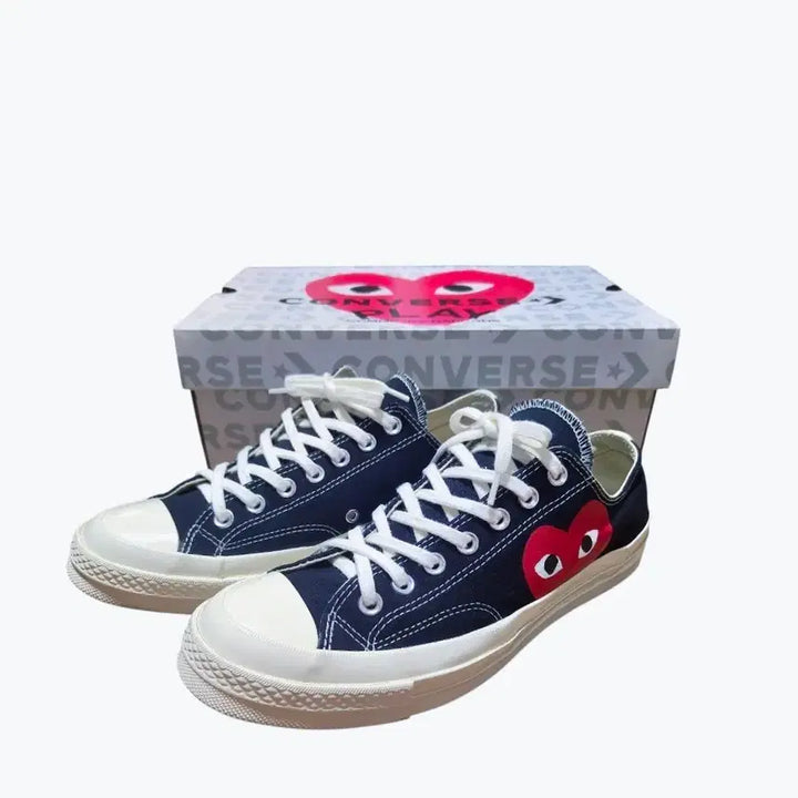 [BUNJANG] Comme des Garçons x Converse Chuck 70 Low Black (UK 9) / [정품/풀박스] 꼼데가르송 x 컨버스 척 70 로우 블랙 (275)