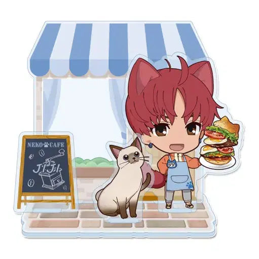 [BUNJANG] Dandadan Zizi Seasonal Plants Puchi Choco Acrylic Coaster Cat Cafe / 단다단 지지 - 시즈널 플랜츠 푸치초코 아크릴 코스터 고양이 카페