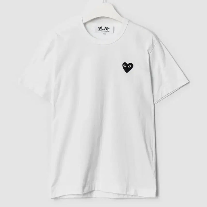 [BUNJANG] Comme des Garçons Black Heart Logo Short Sleeve T-Shirt XXS / (정품) 꼼데가르송 블랙와펜 반팔 티셔츠 xxs
