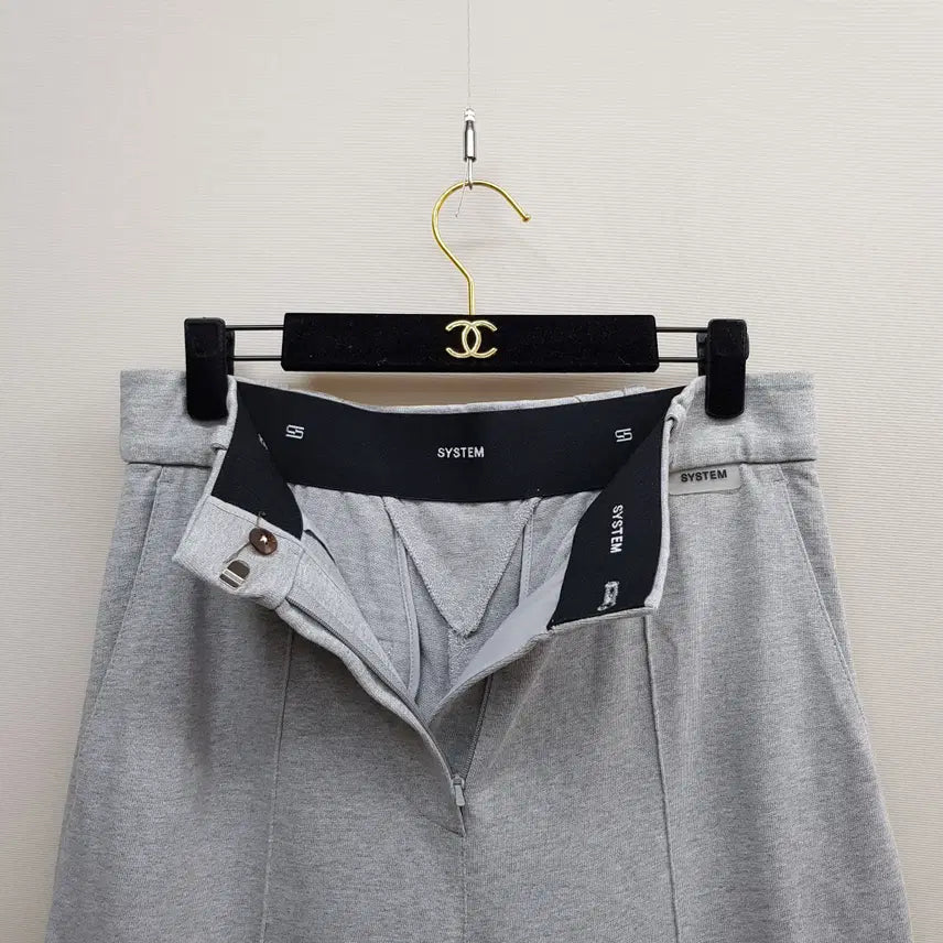 [BUNJANG] System 2023 Wide Banding Knit Pants / 한섬 시스템 2023 와이드 밴딩 니트 팬츠 67-98사이즈
