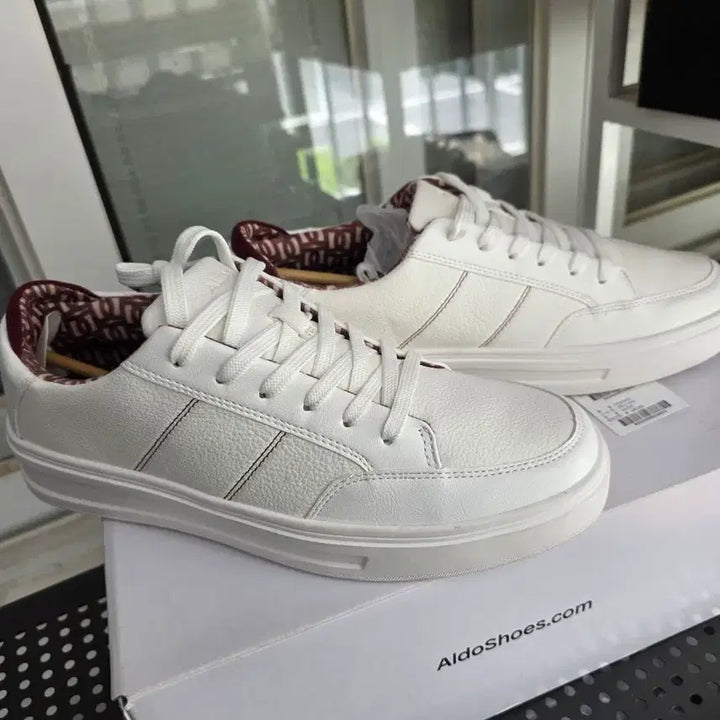 [BUNJANG] Aldo Midcourt White Sneakers (Size 270) / (미사용) 알도 미드코트 화이트 스니커즈 270