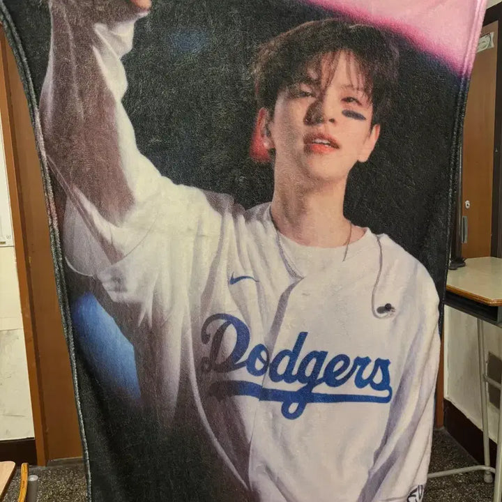 [BUNJANG] Stray Kids Seungmin Baseball Uniform Blanket / 스트레이키즈 스키즈 승민 담요