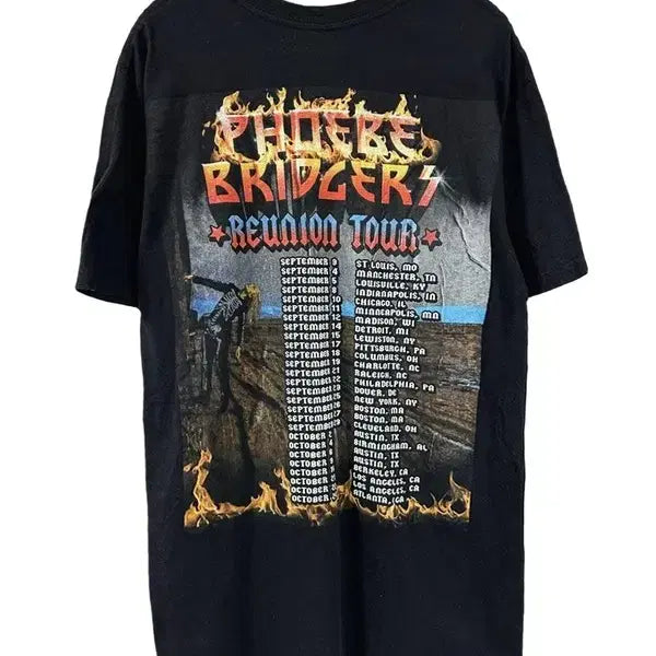 [BUNJANG] Phoebe Bridge Band Tour T-Shirt / [M] PHOEBE BRIDGE 밴드투어 반팔티
